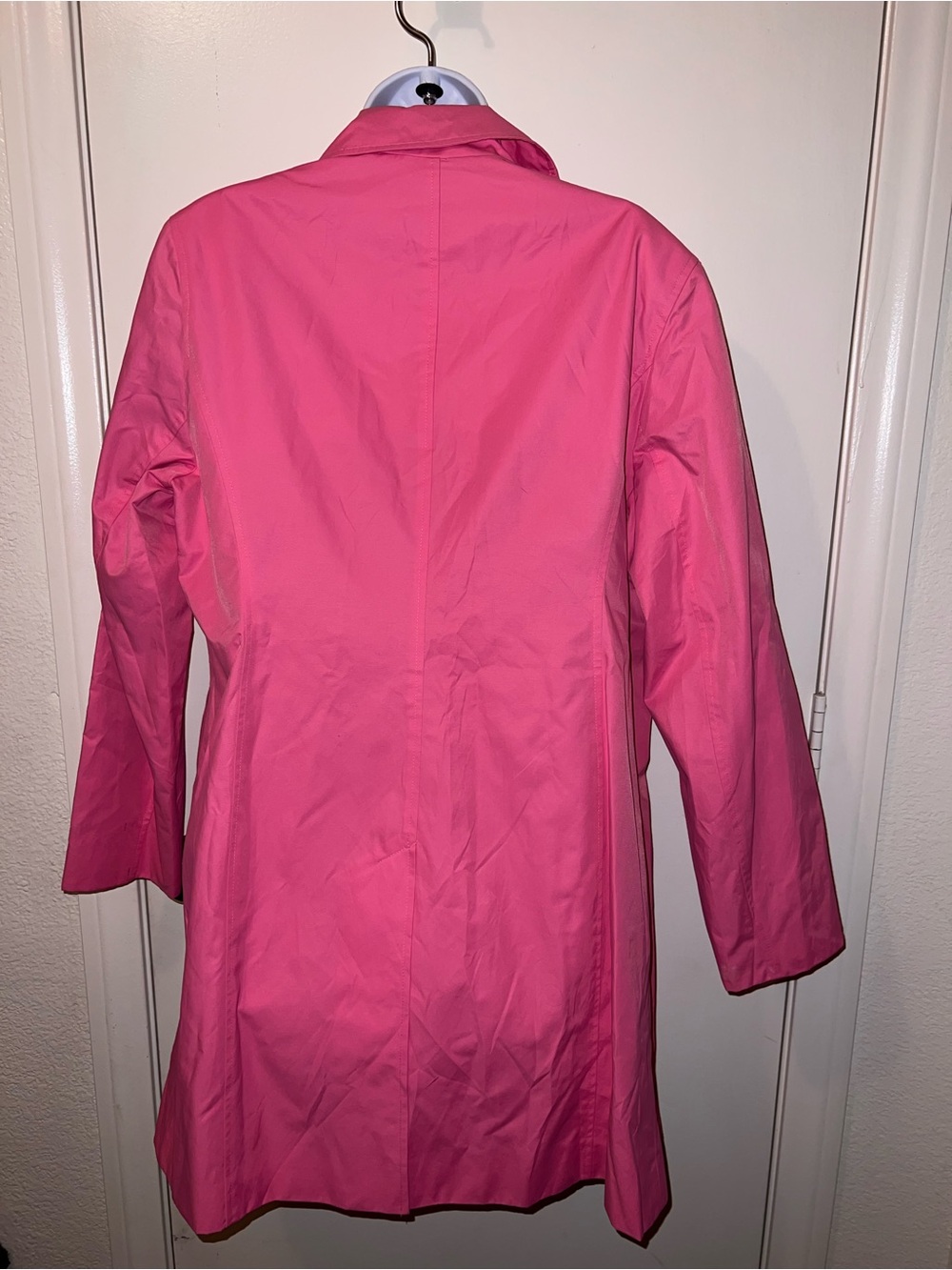 Michael Kors Vibrant Pink Single-Breasted rain Coat - Picture 4 of 7